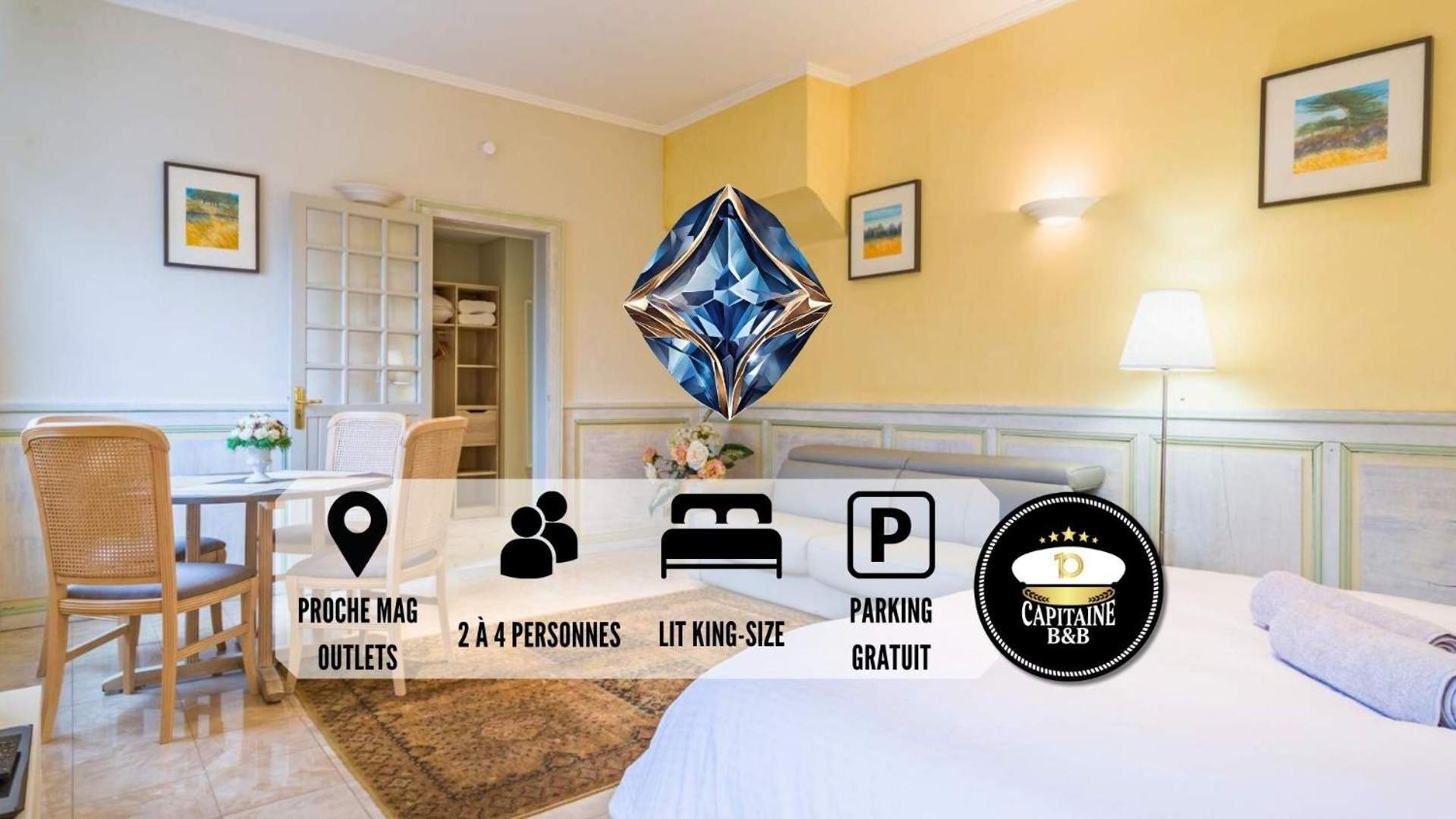 Le Saphir - Confort - Proche Mag Outlet Troyes - Parking Gratuit Pont-Sainte-Marie Eksteriør bilde